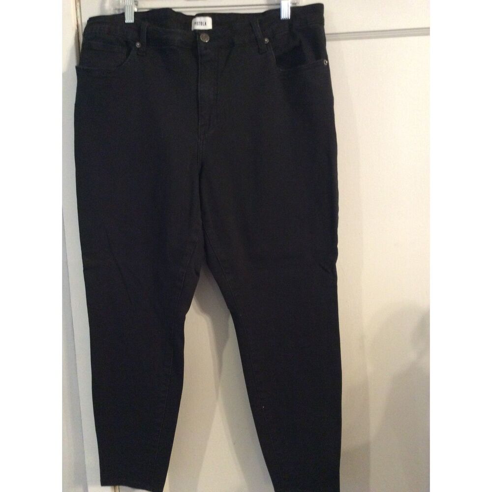 Pistola High Waist Ankle Skinny Plus size 20W Black Women's